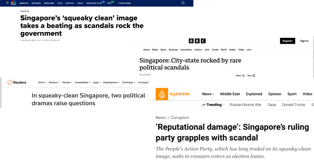 singapore political scandal headlines