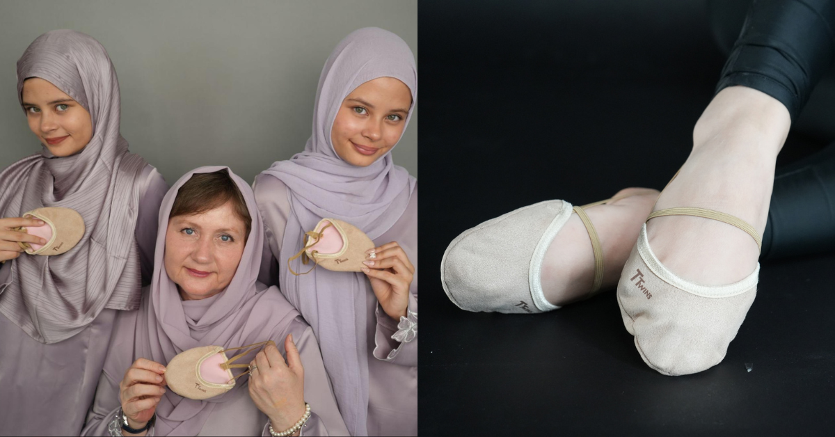 This mum made rhythmic gymnastics shoes from her kitchen table, now it’s a whole M’sian biz