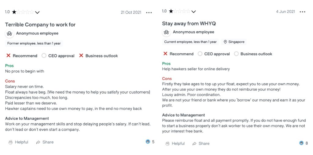 WhyQ Glassdoor reviews