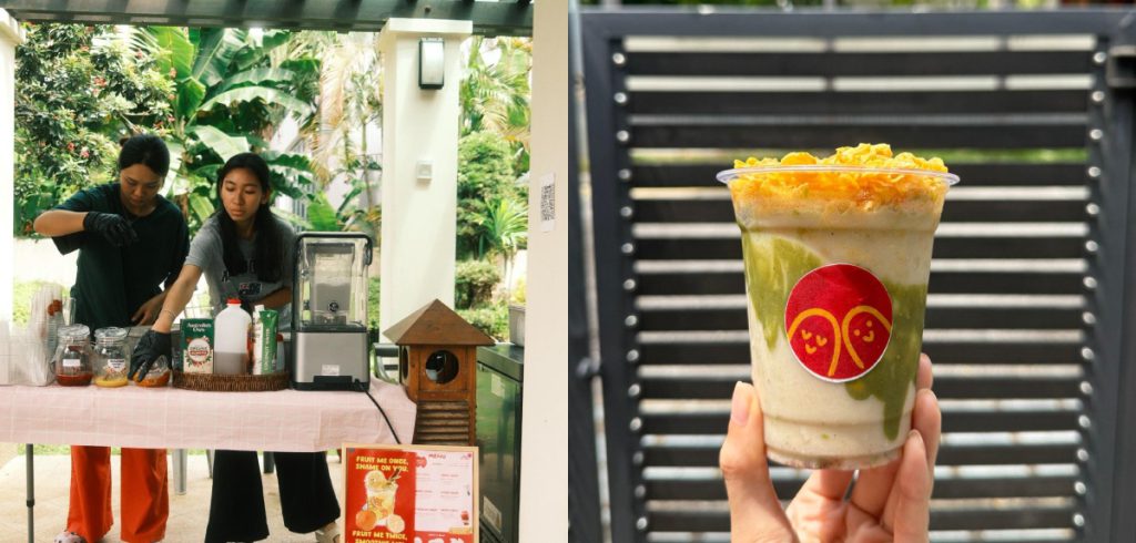 2 sister smoothie lew su ling lydia batricia azman