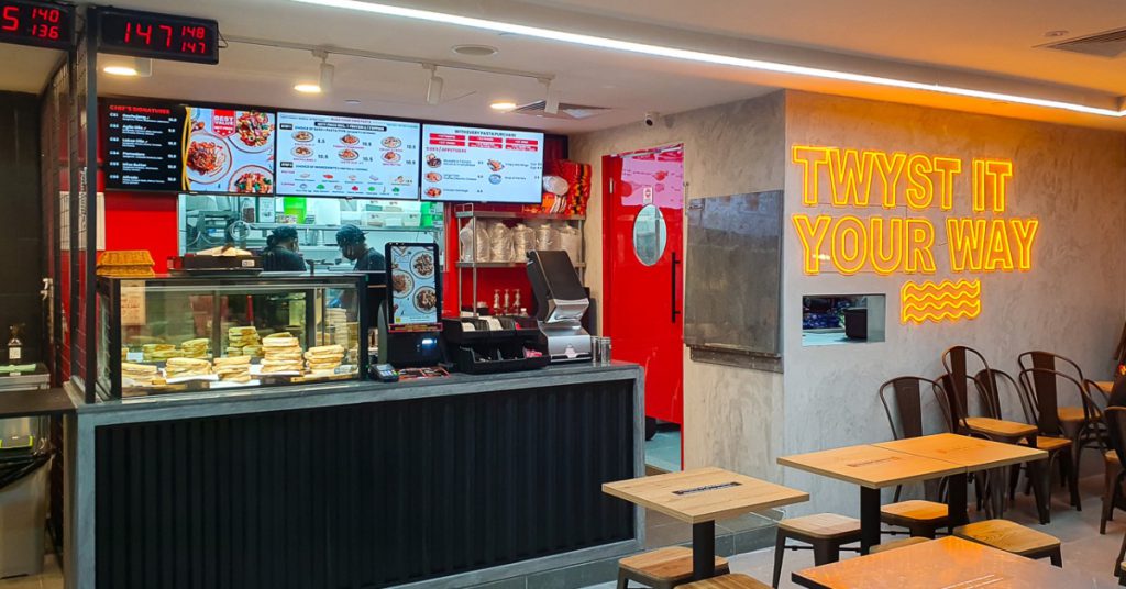 TWYST's outlet at SingPost Centre