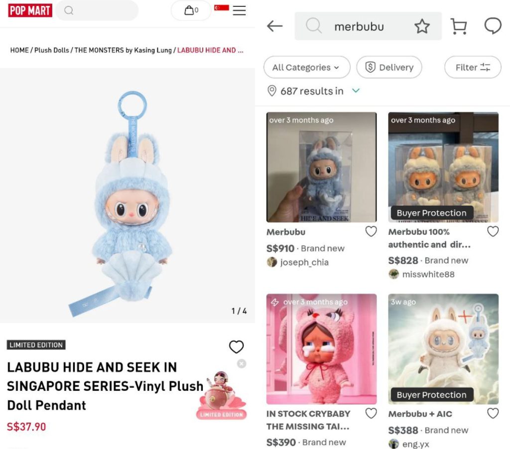 labubu pop mart carousell