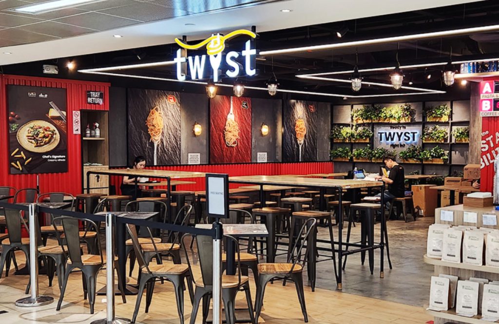 TWYST Singapore pasta Raffles Place MRT