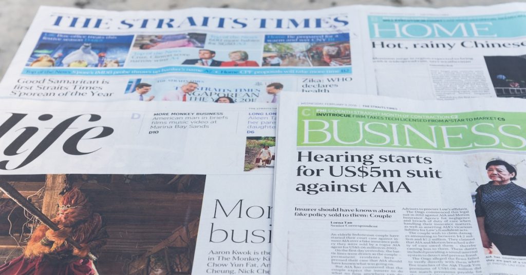 newspapers singapore