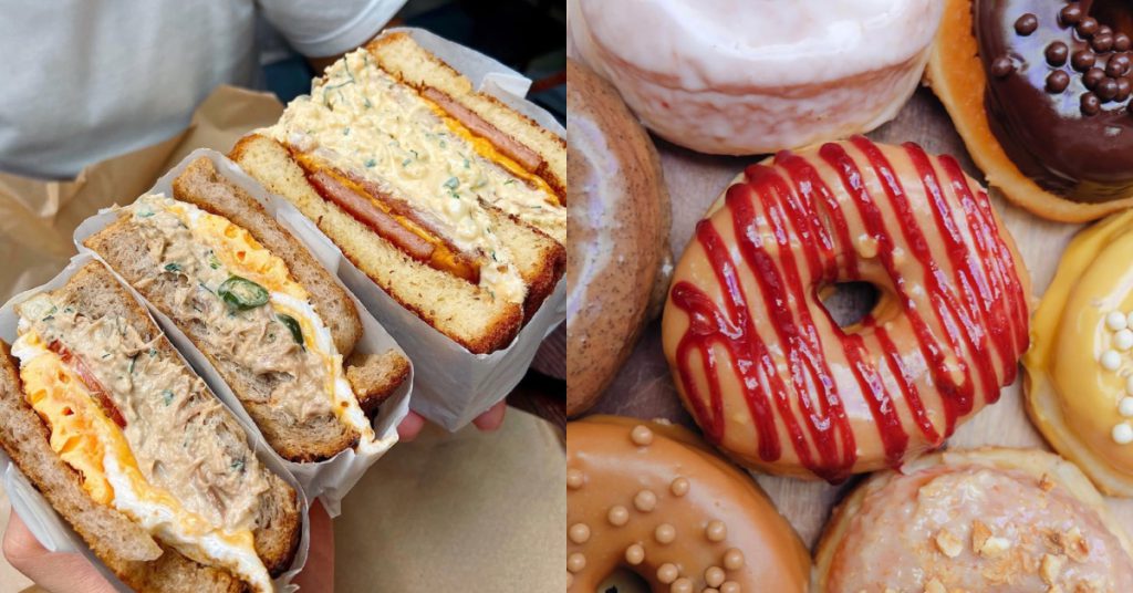 KORIO's sandwiches and doughnuts.