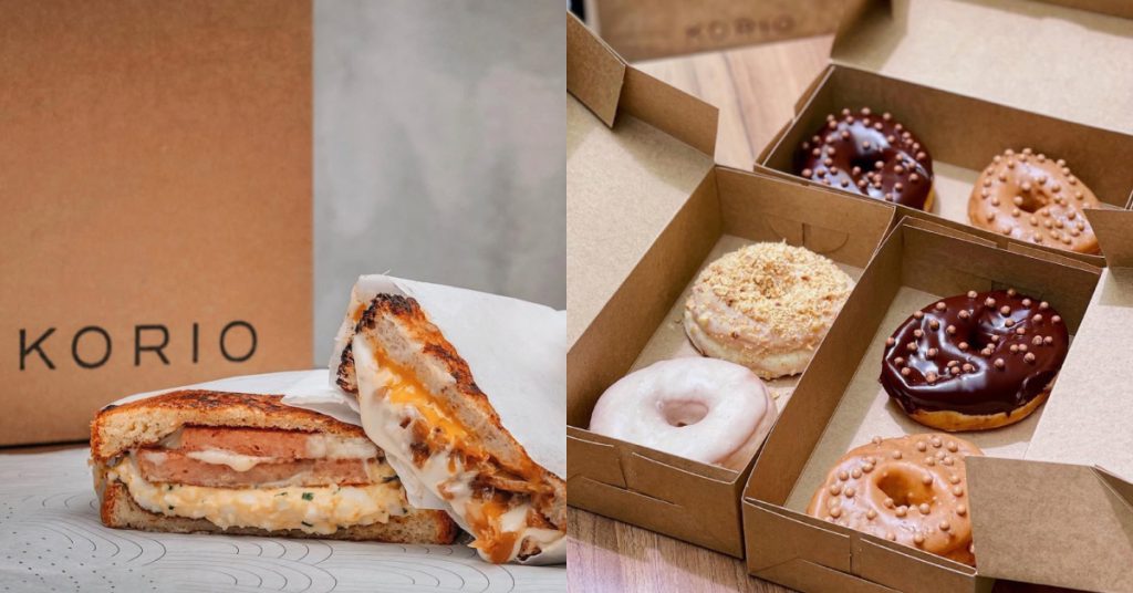 KORIO's sandwiches and doughnuts.