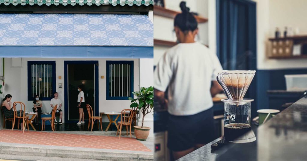 Maxi Coffee bar storefront and counter