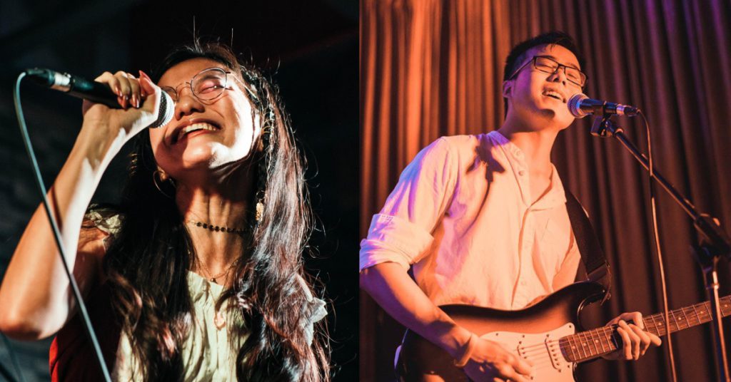 amble founders alyssa chua and cayden gwee performing