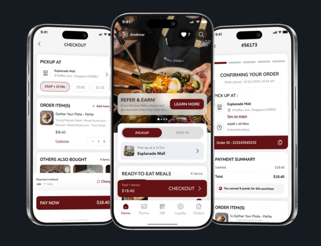 Cata-powered F&B app