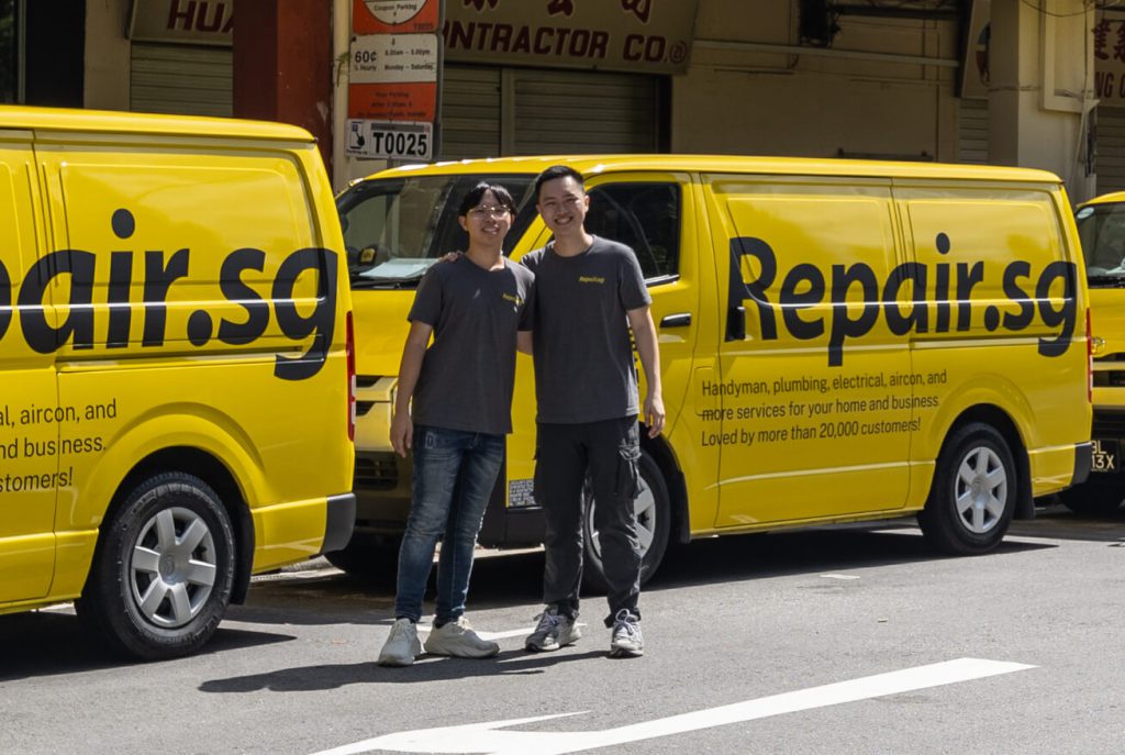 zames and amos chew, founders of repair.sg